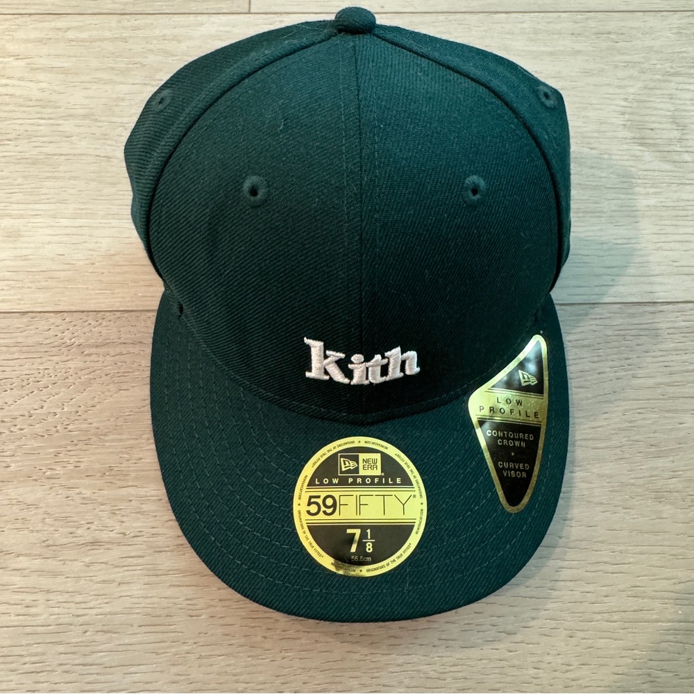 Kith New Era Fitted LA Dodgers Low Profile Hat Sz 7 1/8 Green Baseball Cap